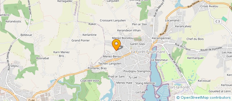 localisation de l'entreprise MIONYS  LA FORET-FOUESNANT