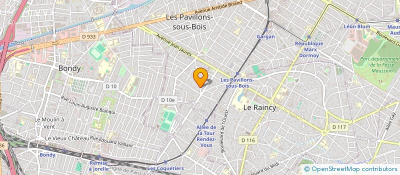 localisation de l'entreprise MIOSOTIS à LES PAVILLONS-SOUS-BOIS