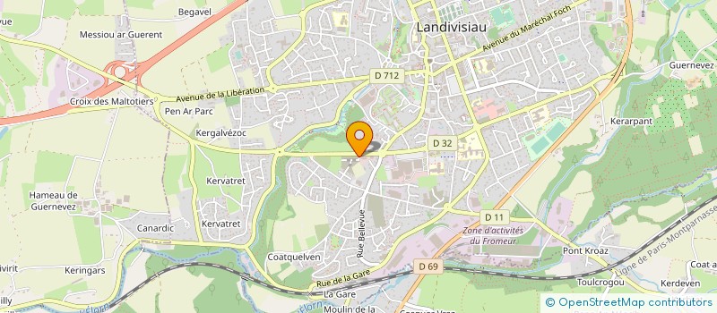 localisation de l'entreprise MIOSSEC à LANDIVISIAU