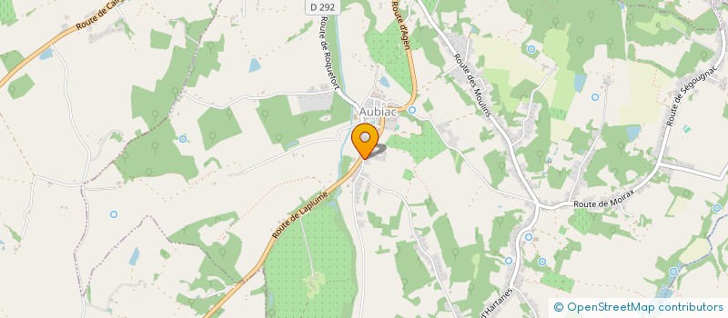 localisation de l'entreprise MIOSSEC TP  AUBIAC