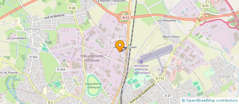 localisation de l'entreprise MIOT + NOBIS EBENISTERIE à ALENCON