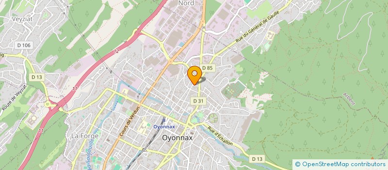 localisation de l'entreprise MIP MATERIEL APPLIC INDUST PEINT VERNIS à OYONNAX