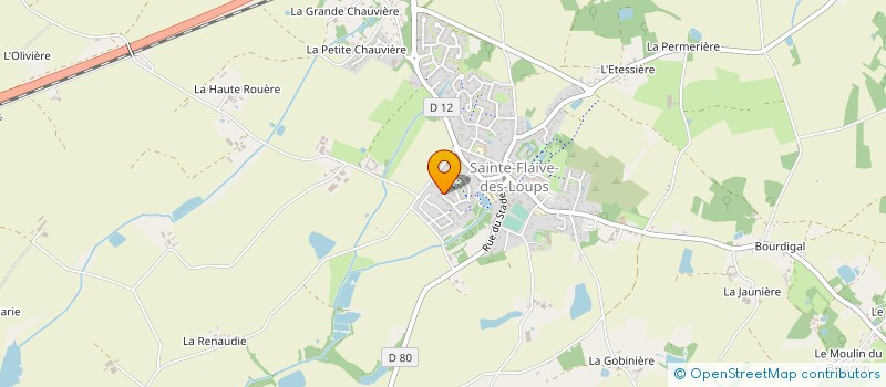 localisation de l'entreprise MIP MENUISERIE  SAINTE-FLAIVE-DES-LOUPS