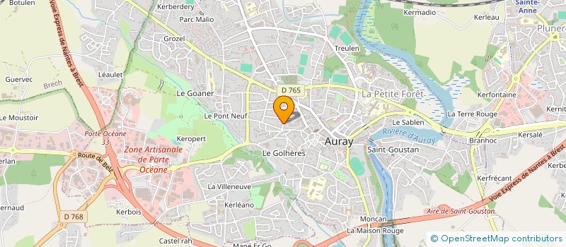 localisation de l'entreprise MIPI à AURAY