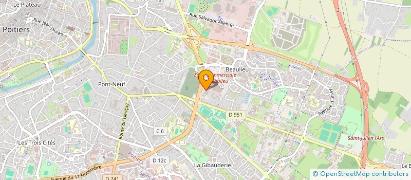 localisation de l'entreprise MIQAB SERVICES à POITIERS
