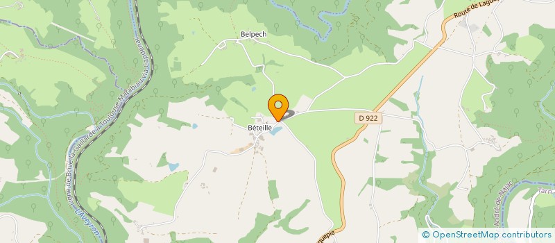 localisation de l'entreprise MIQUEL CLAUDE ET ELIETTE  SAINT-ANDRE-DE-NAJAC