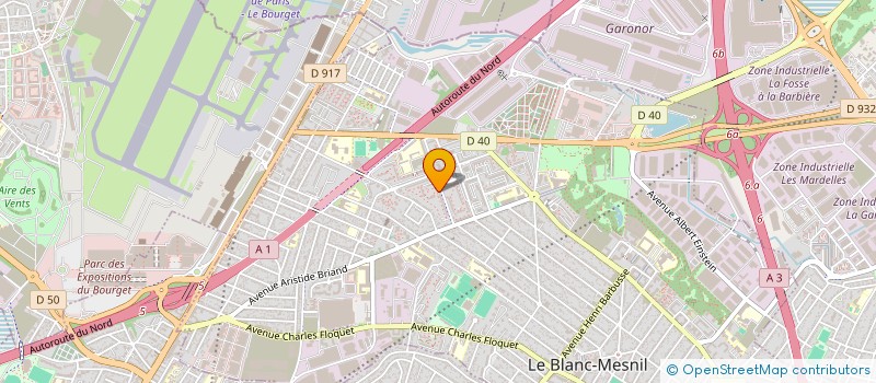 localisation de l'entreprise MIR  BOBIGNY