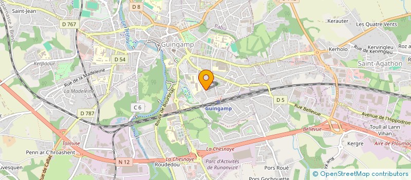 localisation de l'entreprise MIR  GUINGAMP