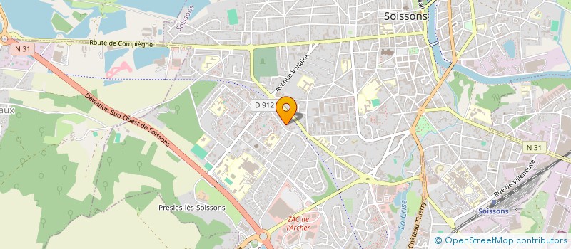localisation de l'entreprise MIR-BAT à SOISSONS