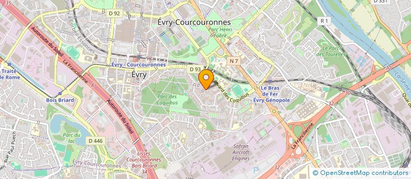 localisation de l'entreprise MIR BAT à EVRY-COURCOURONNES