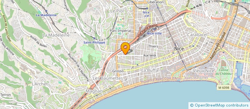 localisation de l'entreprise MIRA à NICE