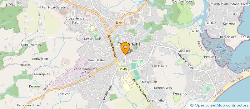 localisation de l'entreprise MIRA à FOUESNANT