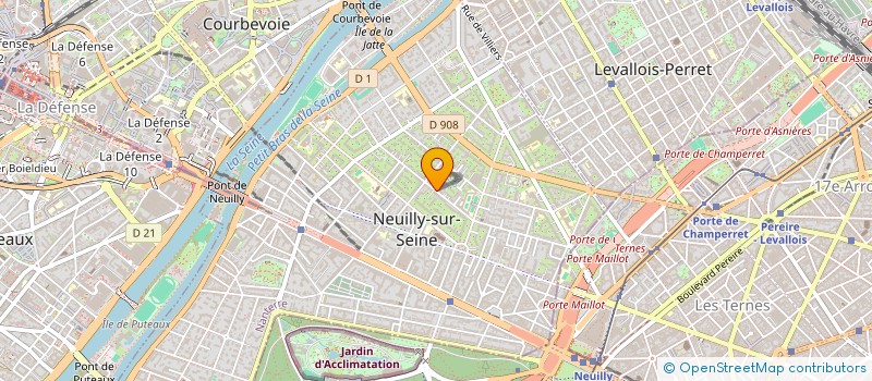 localisation de l'entreprise MIRA à NEUILLY-SUR-SEINE