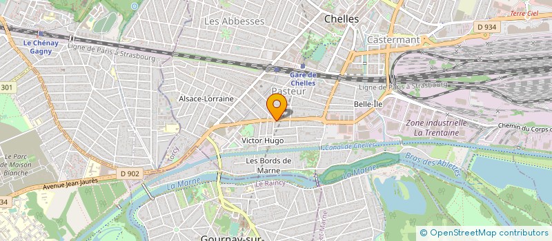 localisation de l'entreprise MIRA BELAS COIFFURE  CHELLES