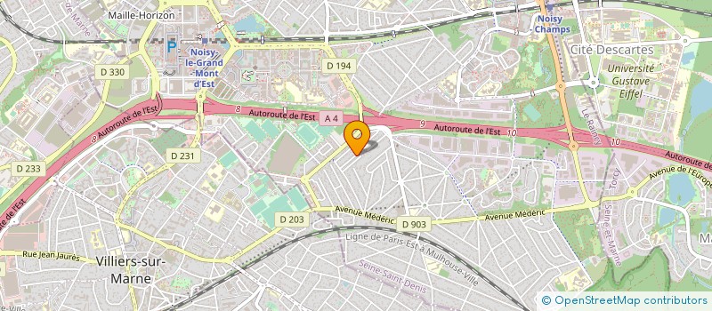 localisation de l'entreprise MIRA CHAUSSURES  NOISY-LE-GRAND
