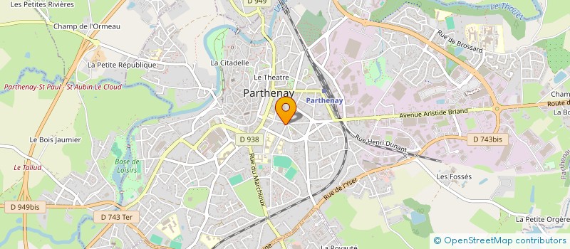 localisation de l'entreprise MIRA CINEMAS  PARTHENAY