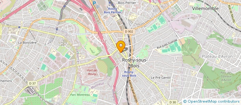 localisation de l'entreprise MIRA K à ROSNY-SOUS-BOIS