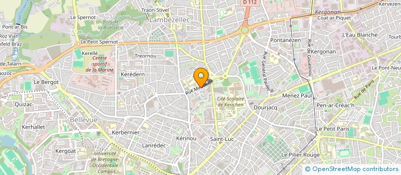 localisation de l'entreprise MIRABEAU 25 MOYSAN LMNP à BREST
