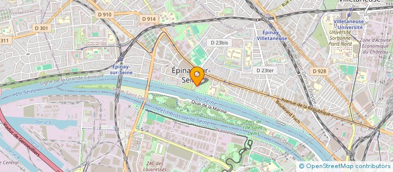 localisation de l'entreprise MIRABEAU à EPINAY-SUR-SEINE