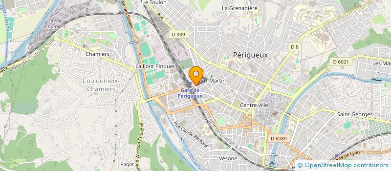 localisation de l'entreprise MIRABEAU HOTEL à PERIGUEUX