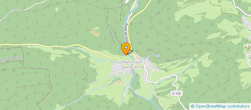 localisation de l'entreprise MIRABEAU MON AMI  NANS-SOUS-SAINTE-ANNE