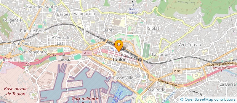 localisation de l'entreprise MIRABEAU RESTAURATION  TOULON