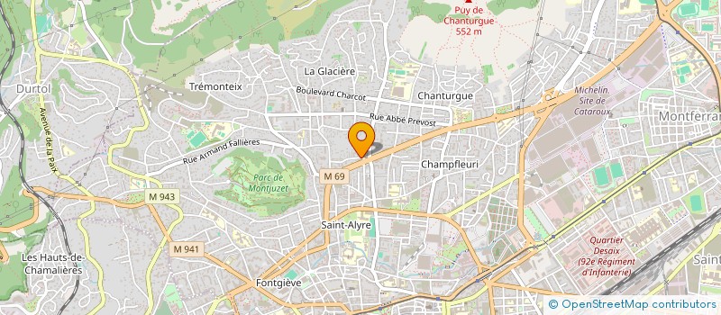 localisation de l'entreprise MIRABEL DISTRIBUTION à CLERMONT-FERRAND