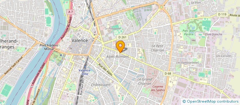 localisation de l'entreprise MIRABEL ELISABETH à VALENCE