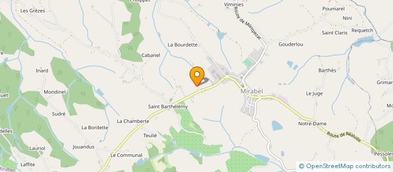 localisation de l'entreprise MIRABEL EMBALLAGES à MIRABEL