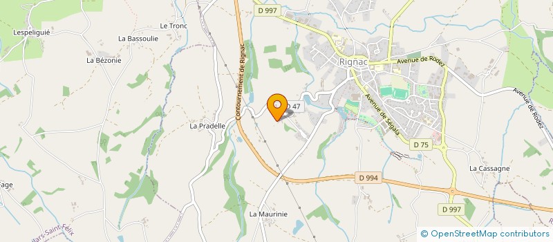 localisation de l'entreprise MIRABEL ENERGIE  RIGNAC