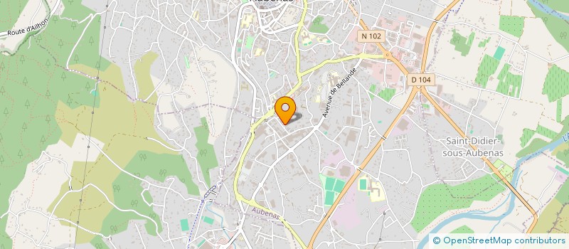 localisation de l'entreprise MIRABEL FRERES à AUBENAS