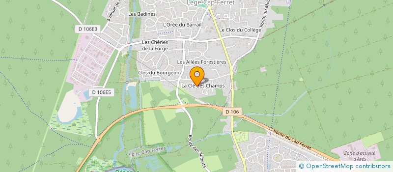 localisation de l'entreprise MIRABELLE  LEGE-CAP-FERRET