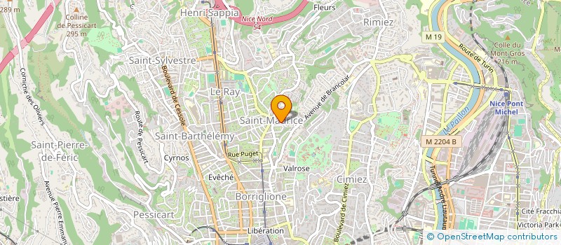 localisation de l'entreprise MIRABEN à NICE