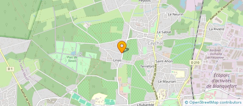localisation de l'entreprise MIRABYLIS à BLANQUEFORT