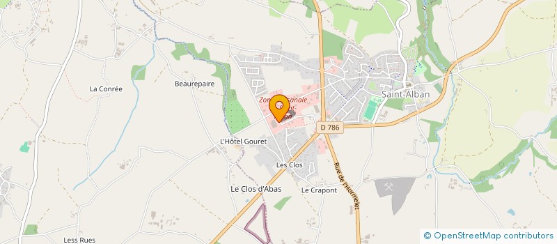 localisation de l'entreprise MIRACETI à SAINT-ALBAN
