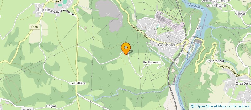 localisation de l'entreprise MIRACINE à INJOUX-GENISSIAT