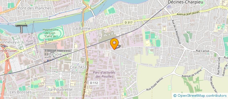 localisation de l'entreprise MIRACLE  DECINES-CHARPIEU