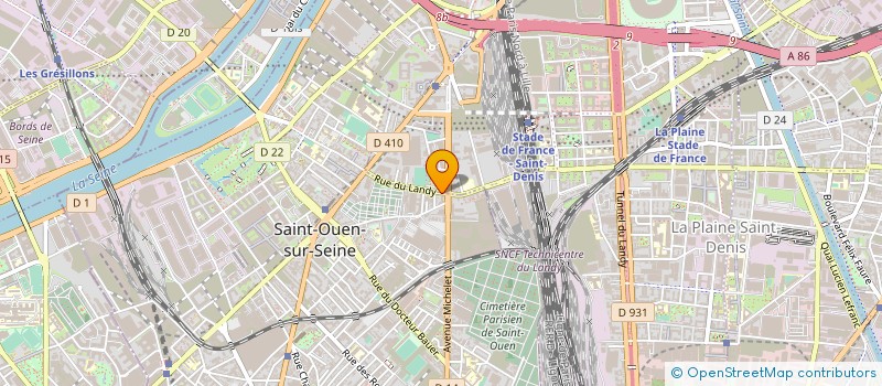 localisation de l'entreprise MIRADOR SECURITE PRIVEE à SAINT-OUEN-SUR-SEINE