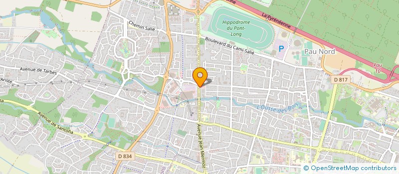 localisation de l'entreprise MIRADOUR SAS à PAU