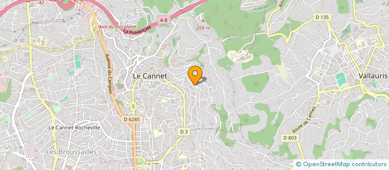 localisation de l'entreprise MIRAFLORES à LE CANNET