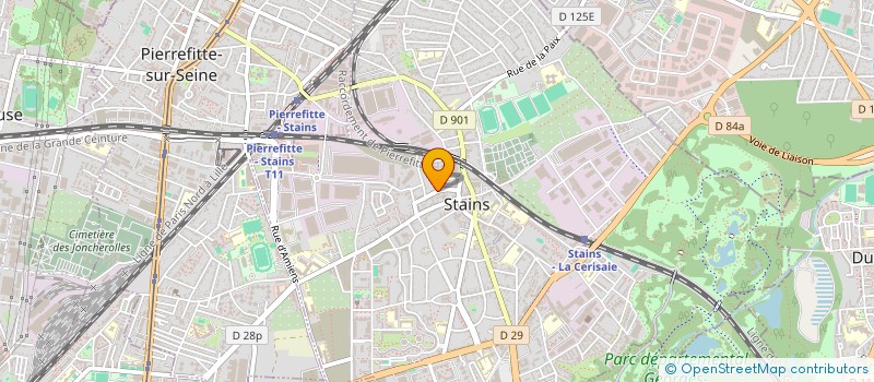 localisation de l'entreprise MIRAGE à STAINS