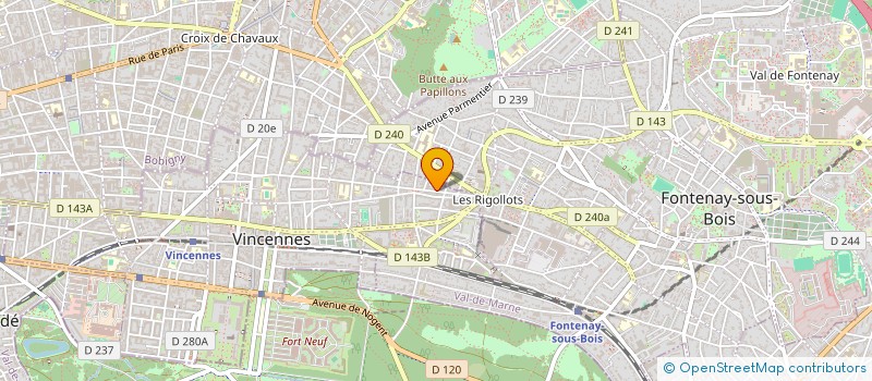 localisation de l'entreprise MIRAGE 5 à VINCENNES