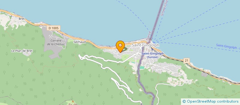 localisation de l'entreprise MIRAGE  SAINT-GINGOLPH