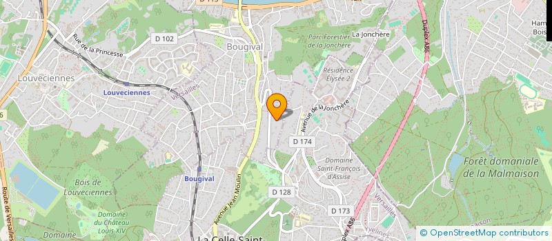 localisation de l'entreprise MIRAGE  BOUGIVAL