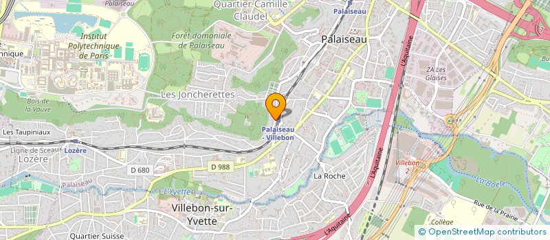 localisation de l'entreprise MIRAGE à PALAISEAU