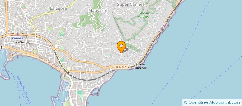 localisation de l'entreprise MIRAGE  CANNES