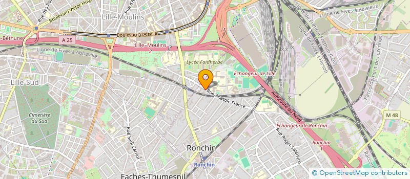 localisation de l'entreprise MIRAGE MAGIQUE  RONCHIN