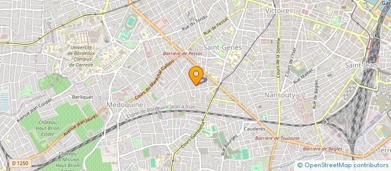 localisation de l'entreprise MIRAGE SFD  TALENCE