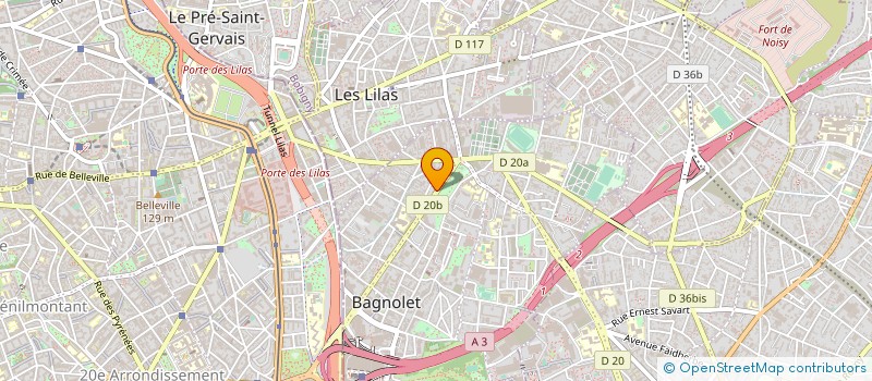 localisation de l'entreprise MIRAGE TOURS à BAGNOLET