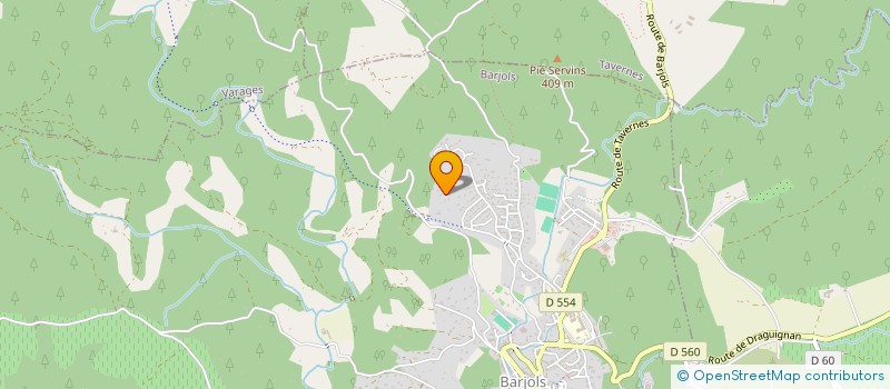 localisation de l'entreprise MIRAGES  BARJOLS